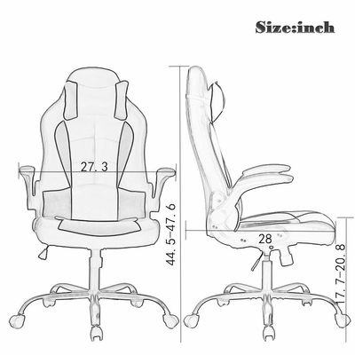 Confezionamento postale sedia per computer ergonomica 360 giratore/adattatore in altezza/scalatore di ALINUNU