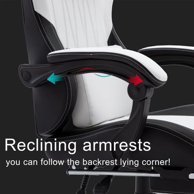 Sedile da gioco per computer ergonomico regolabile in altezza con poggiatesta e supporto lombare