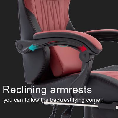 Sedia girevole ALINUNU Sedia ergonomica per computer per giochi con poggiatesta e supporto lombare