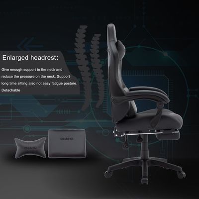 Sedia giratoria ergonomica regolabile in altezza con poggiatesta e supporto lombare