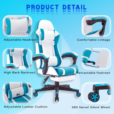 Moderno stile di design ergonomico computer da corsa sedie da gioco con poggiapiedi 3 ascensore a gas