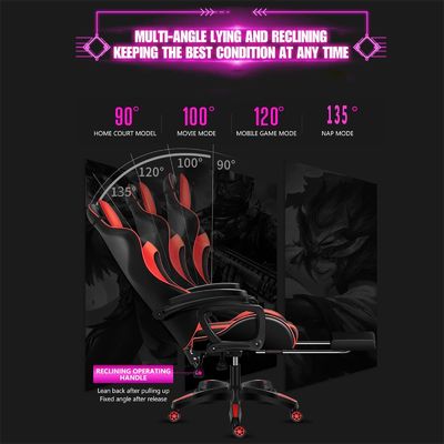 Moderno stile ALINUNU sedia da gioco RGB con funzione di rotazione 360 e funzione di massaggio