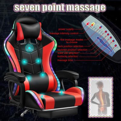 Moderno stile ALINUNU sedia da gioco RGB con funzione di rotazione 360 e funzione di massaggio