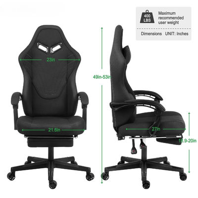 ALINUNU Sedile da gioco per computer ergonomica con poggiapiedi