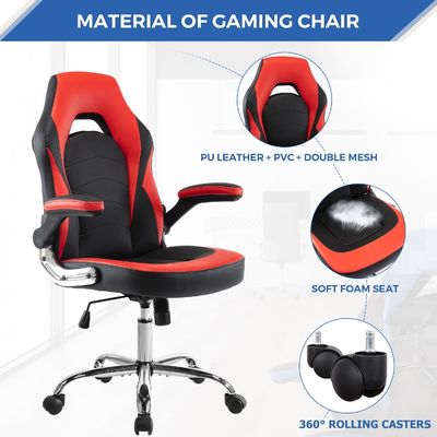Sedia da gioco ergonomica a colori personalizzati con supporto lombare da ALINUNU