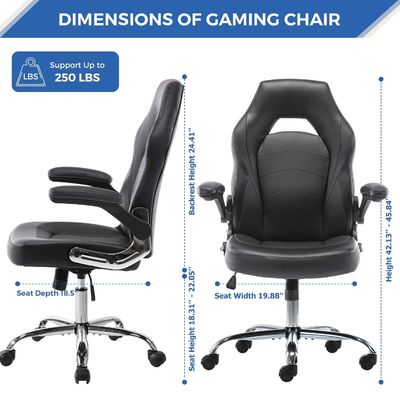 La sedia da gioco ergonomica di ALINUNU con supporto lombare 360 giri e regolazione in altezza