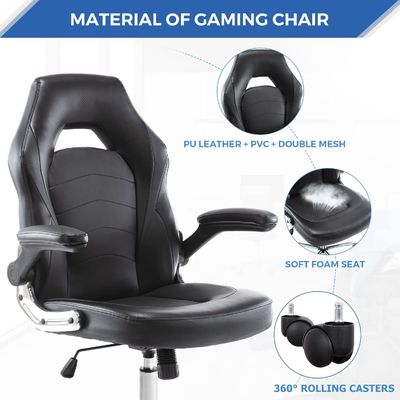 La sedia da gioco ergonomica di ALINUNU con supporto lombare 360 giri e regolazione in altezza