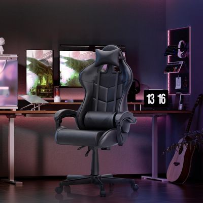 Fornitura diretta di sedie ergonomiche per giocatori di stile moderno con massaggio e pelle sintetica