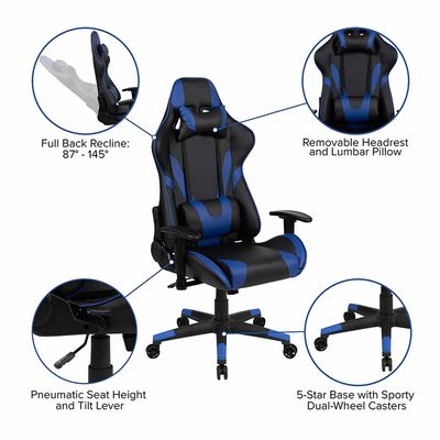 ALINUNU Moderna sedia da gioco di design con ruota regolabile e capacità di 280 libbre
