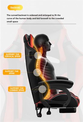 Aggiornate la vostra configurazione di gioco con ALINUNU PC Massage Gaming Chair con LED e altoparlanti