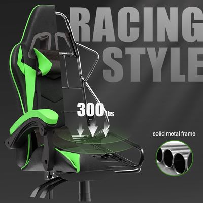 Sedile da gioco da corsa in ferro a colori personalizzati con poggiatesta e supporto lombare