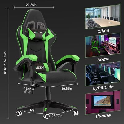 Sedile da gioco da corsa in ferro a colori personalizzati con poggiatesta e supporto lombare