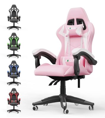 Sedia da videogioco con poggia testa e supporto lombare comodo