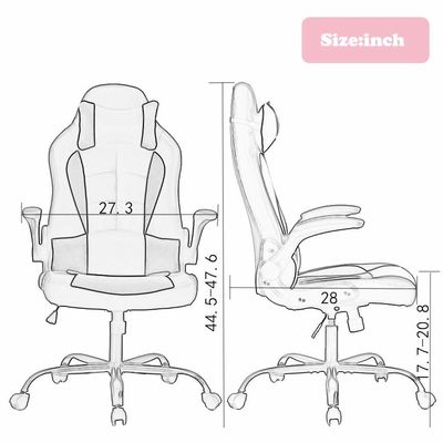 Alinunu PC Racing Gaming Chair Sedile girevole Sedile in pelle finta Materiale tipo per adulti