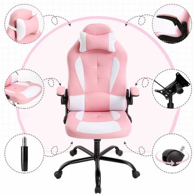 Alinunu PC Racing Gaming Chair Sedile girevole Sedile in pelle finta Materiale tipo per adulti