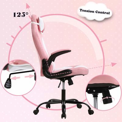Alinunu PC Racing Gaming Chair Sedile girevole Sedile in pelle finta Materiale tipo per adulti