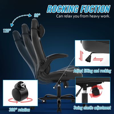 360 giratori/ regolazione altezza/ funzione recliner PC sedia da gioco colore personalizzato per adulti