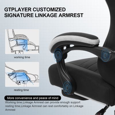 360 Girante/ Regolabile in altezza/ Ripiano dorsale ergonomica sedia da gioco per computer ALINUNU