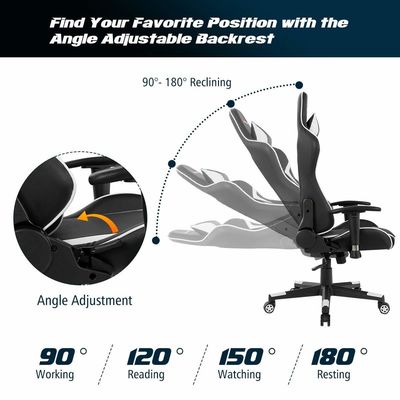 360 giratori/ regolazione altezza/ funzione recliner stile moderno di design sedie da gioco per ufficio