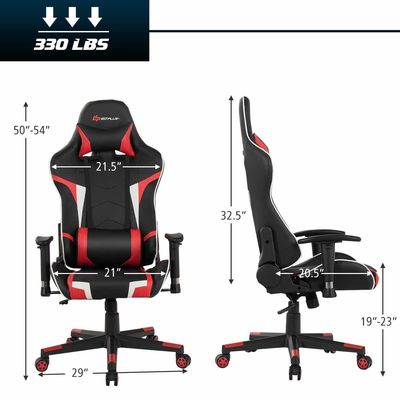 Sedie da corsa per computer da gioco regolabili in altezza per ufficio Sedie ergonomiche da gioco