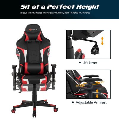 Sedie da corsa per computer da gioco regolabili in altezza per ufficio Sedie ergonomiche da gioco