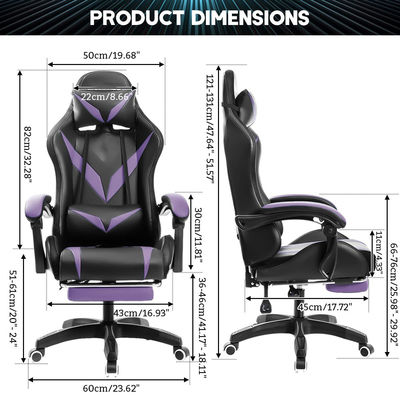 Imballaggio per la posta Sedile ergonomica per giochi RGB con massaggio e luci a led