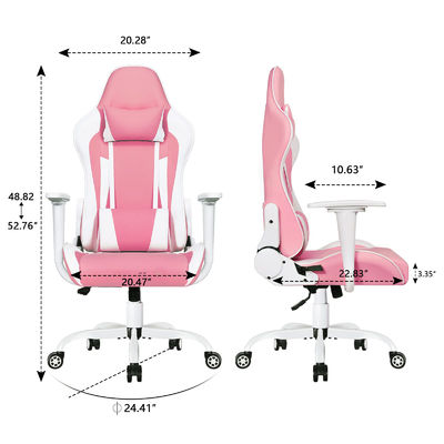 Sedia da gioco da corsa a schiena alta con design ergonomico e regolabile in altezza di ALINUNU