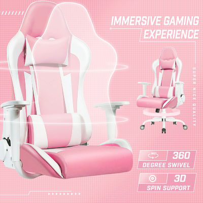 Sedia da gioco da corsa a schiena alta con design ergonomico e regolabile in altezza di ALINUNU