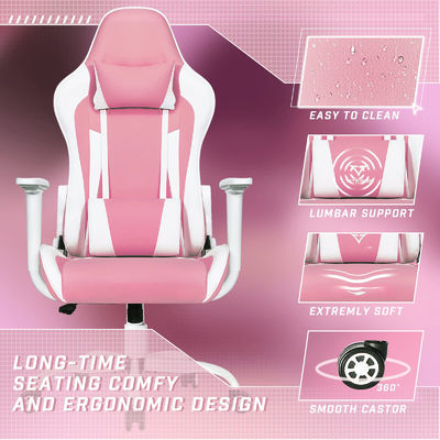 Sedia da gioco da corsa a schiena alta con design ergonomico e regolabile in altezza di ALINUNU