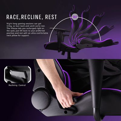 ALINUNU High Back Ergonomic Racing Gaming Chair Altezza Regolabile Sedile Gaming Gamer