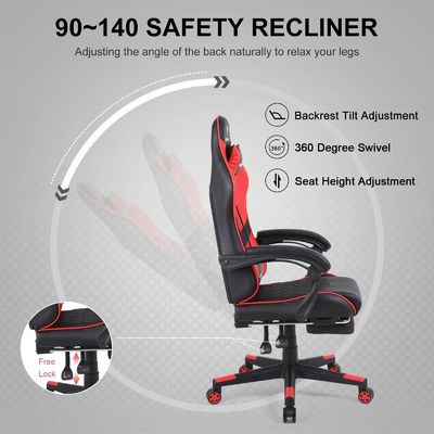 Poltrona da ufficio ergonomica a colori personalizzati con funzione recliner e regolazione dell'altezza
