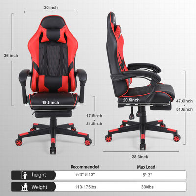 Poltrona da ufficio ergonomica a colori personalizzati con funzione recliner e regolazione dell'altezza