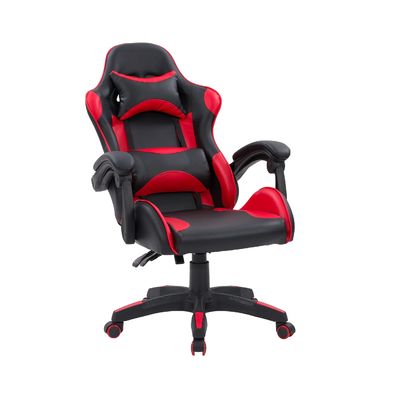 Sedia da gioco per computer in ferro di tipo metallico con poggiapiedi per il massimo comfort e supporto