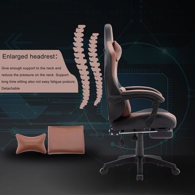 Poltrona girevole ALINUNU Poltrona da gioco a schiena alta Poltrona da scrivania in pelle Poltrona da corsa Executive ergonomico