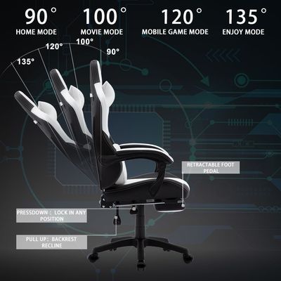 Sedia da gioco ALINUNU Silla da computer con schiena alta Sedia da corsa Executive Ergonomic