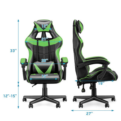 Sedia da gioco da corsa con supporto lombare e design della schiena alta di ALINUNU