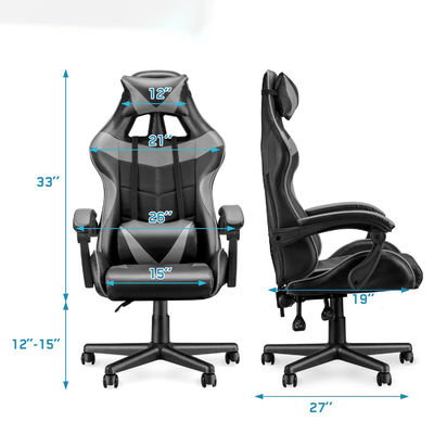 Sedile da gioco ALINUNU Sedile ergonomica a schiena alta con 3 ascensori a gas e supporto lombare