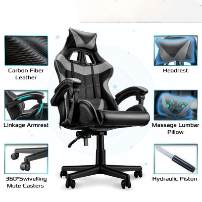 Sedile da gioco ALINUNU Sedile ergonomica a schiena alta con 3 ascensori a gas e supporto lombare
