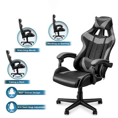 Sedile da gioco ALINUNU Sedile ergonomica a schiena alta con 3 ascensori a gas e supporto lombare
