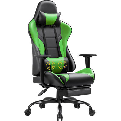 Sedia ergonomica per giocatori con poggiapiedi per corse e giochi personalizzati