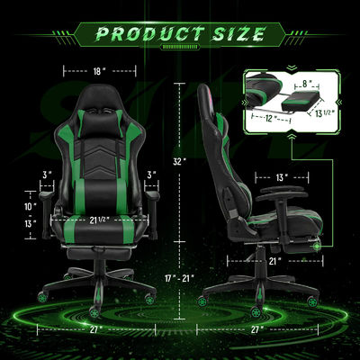 Sedile da corsa ergonomico per computer a schiena alta 300 libbre Peso massimo raccomandato