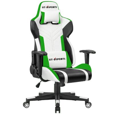 Sedile elevatore ergonomico in cuoio sintetico per giochi da corsa