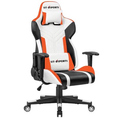 Sedile elevatore ergonomico in cuoio sintetico per giochi da corsa