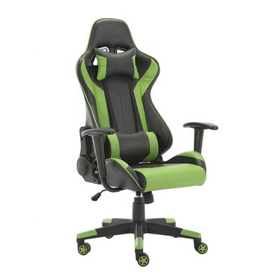 Sedile da gioco in tessuto di pelle sintetica 2022 con ruote a schiena PC Gamer Racing Style