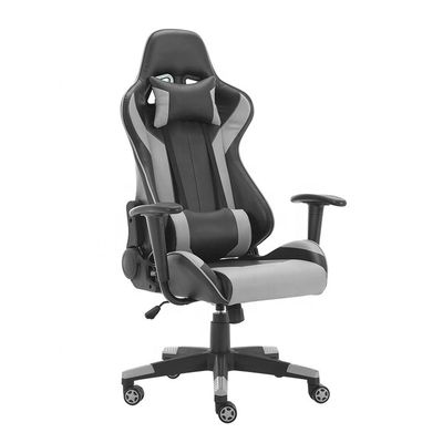 Sedile da gioco in tessuto di pelle sintetica 2022 con ruote a schiena PC Gamer Racing Style