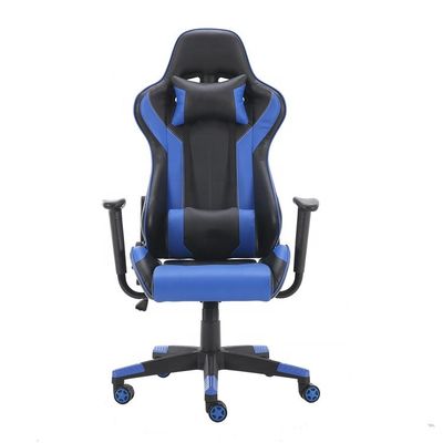 Sedile da gioco in tessuto di pelle sintetica 2022 con ruote a schiena PC Gamer Racing Style