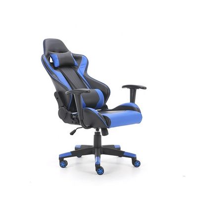 Sedile da gioco in tessuto di pelle sintetica 2022 con ruote a schiena PC Gamer Racing Style