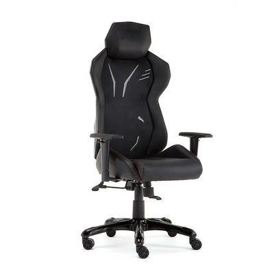 Sedia da ufficio in stile da corsa in pelle genuina con maglia di plastica e sedia elevatrice in design