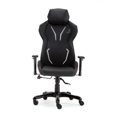 Sedia da ufficio in stile da corsa in pelle genuina con maglia di plastica e sedia elevatrice in design