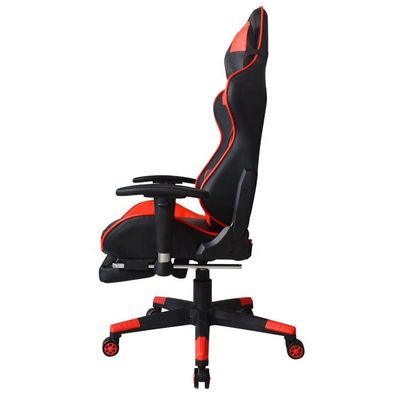 Computer Gamer sedia da gioco per ufficio moderna con poggiapiedi e braccioli regolabili in PU 2D